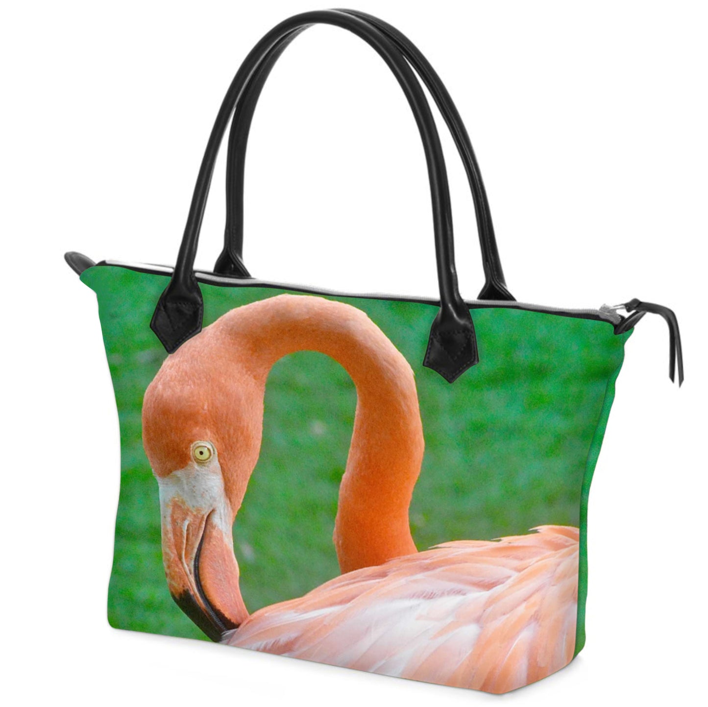 Pink Flamingo Nappa Leather Handbag