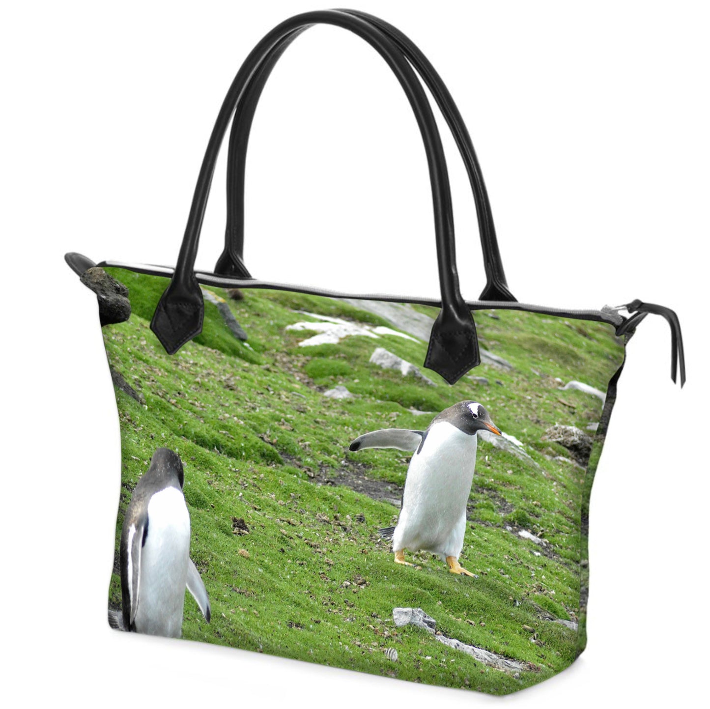 Gentoo Penguins Nappa Leather Handbag